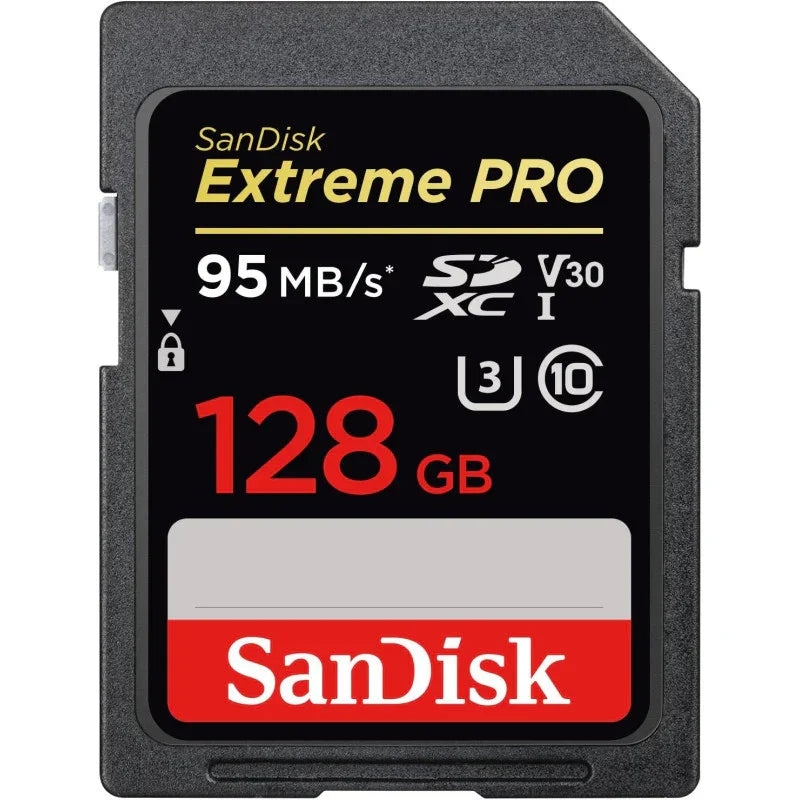 SanDisk Extreme PRO SDXC Memory Card up to 95 MB/s, Class 10, U3, V30-128GB - eBuy UAE