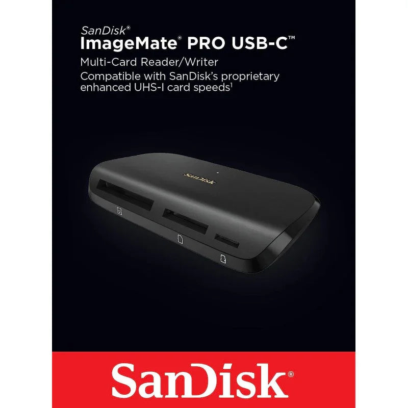 Sandisk Imagemate Pro Usb C Reader/Writer Sddr A631 Gngnn, Black, Sddr A631 Gngnn, Black - eBuy UAE