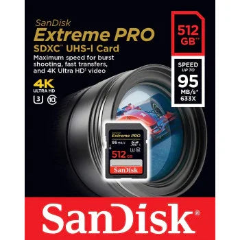 SanDisk SDISK Extreme PRO SDXC 512 GB 95 MB/S - eBuy UAE