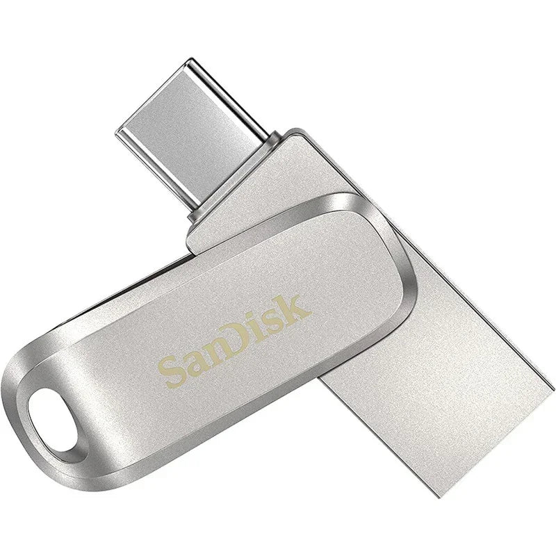 SanDisk 128GB Ultra Dual Drive Luxe USB Type-C - SDDDC4-128G-G46, Silver - eBuy UAE