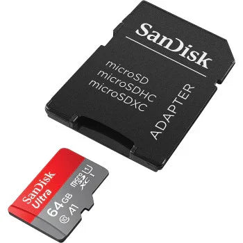 SanDisk Ultra 64 GB microSDXC Speicherkarte + SD-Adapter mit A1 App-Leistung bis zu 120 MB/s, Klasse 10, U1 - eBuy UAE