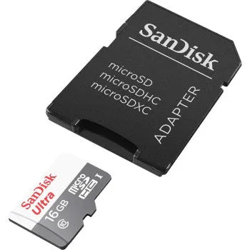 SanDisk Ultra Micro SD Card Android - Class 10-16GB with Adaptor - SDSQUNS-016G-GN3MA - eBuy UAE