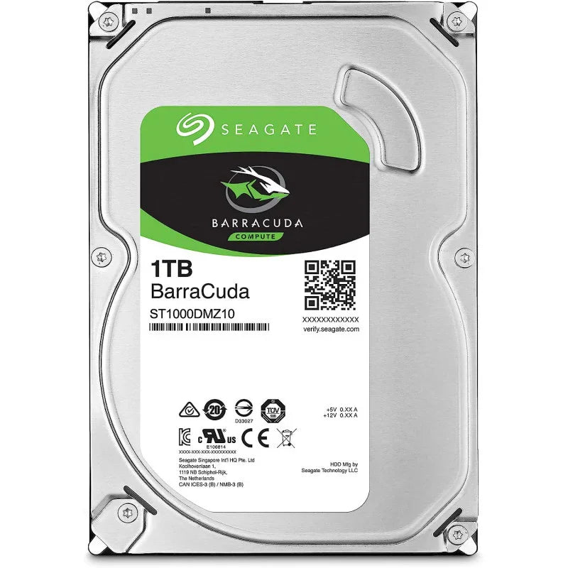 Seagate BarraCuda Pro, Internal Hard Drive 1 TB HDD, 2.5 Zoll, 128 MB Cache, SATA 6 Gb/s, Silver, Model Number: ST1000LM049 - eBuy UAE
