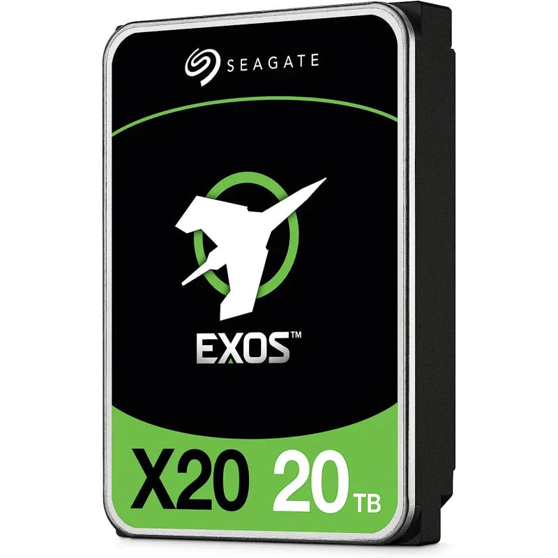 Seagate Exos X20 20 TB Internal Hard Drive - 3.5 Inch Hyperscale SATA 6 Gb/s HDD, 7,200 RPM, 2.5M MTBF, 512e and 4Kn FastFormat, Low Latency with Enhanced Caching (ST20000NM007D) - eBuy UAE