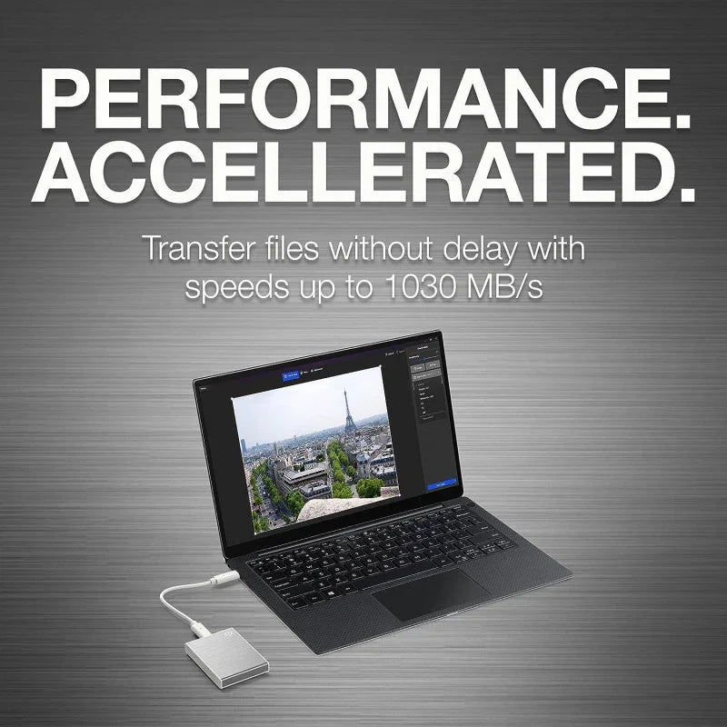 Seagate One Touch SSD v2 ,Silver 1 TB USB 3.1 TYPE C - eBuy UAE