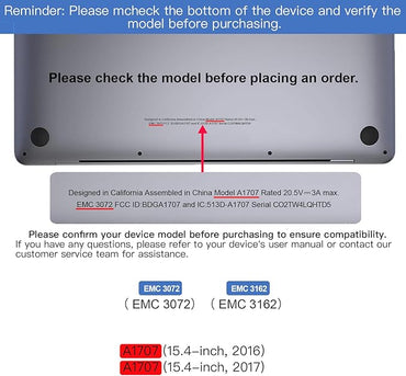 Macbook Pro Retina 15" A1707 2016-17 Late 2016 Mid 2017 EMC 3072 3162 Replacement LCD Screen Assembly (Silver) - eBuy UAE