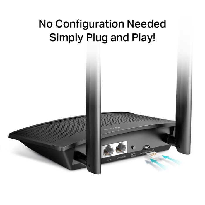 Tp Link MR100 300 Mbps Wireless N 4G LTE Router - eBuy UAE