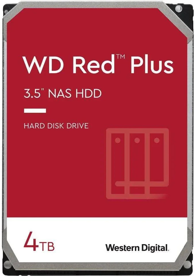 WD Red Plus 4TB NAS Hard Disk Drive - 5400 RPM Class SATA 6Gb/s, CMR, 128MB Cache, 3.5 Inch | WD40EFZX-68AWUN0 - eBuy UAE