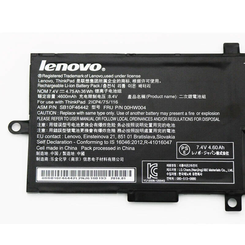 Genuine 00HW010 Lenovo ThinkPad Helix(20CGA00XCD), ThinkPad Helix(20CGA01QCD), 00HW004 Laptop Battery - eBuy UAE
