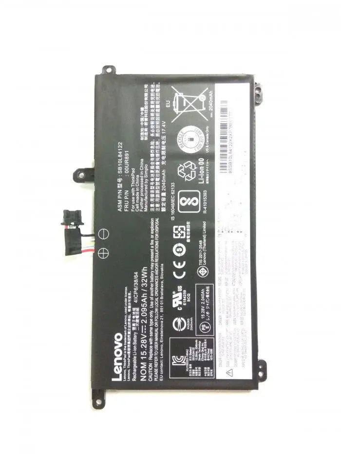32Wh Original 00UR890 Lenovo ThinkPad T570, T580, P51S, P52S SB10L84121 SB10L84122 00UR891 00UR892 SB10L84123 Laptop Battery - eBuy UAE