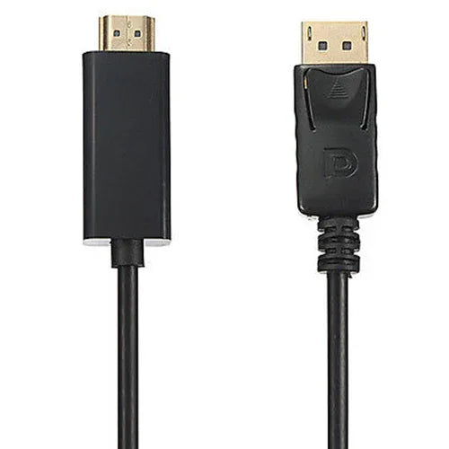1.8m HD 1080P Display Port DP Male to HDMI Male AV Cable Adaptor for PC Laptop - eBuy UAE