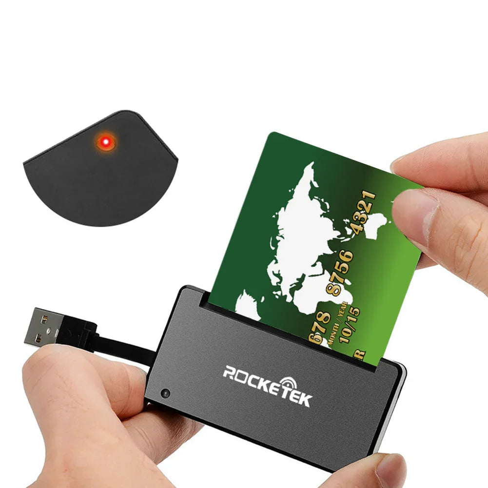 Laptop Computer USB 2.0 Smart Card Reader Cloner Connector Cardreader Adapter - eBuy UAE