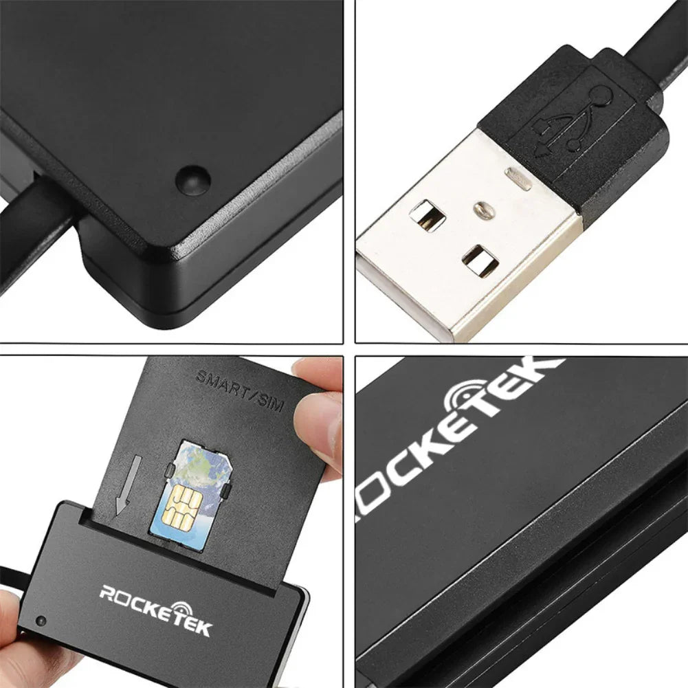 Laptop Computer USB 2.0 Smart Card Reader Cloner Connector Cardreader Adapter - eBuy UAE