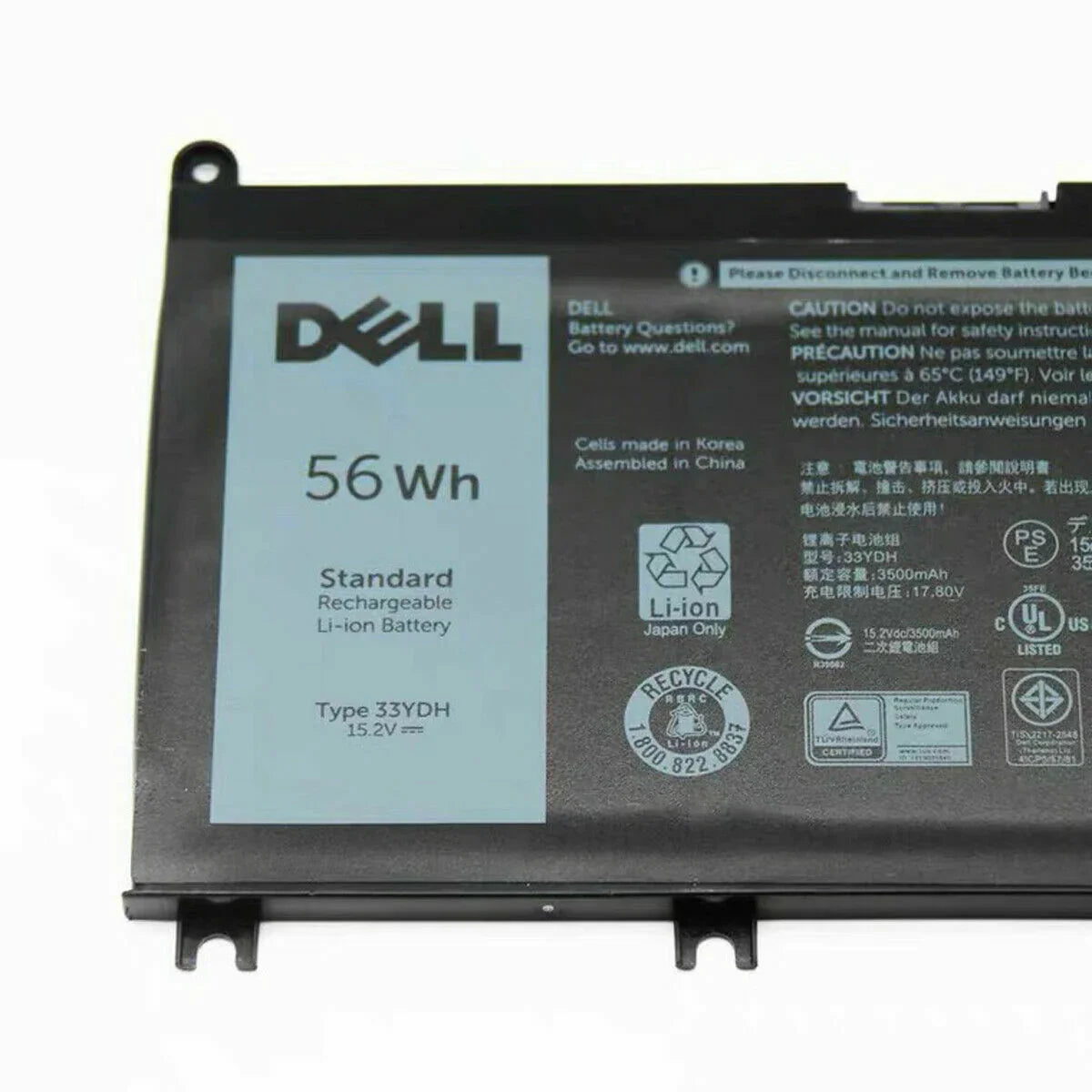 56Wh Original 33YDH PVHT1 99NF2 Dell Inspiron 15 7577, 17 7773 7778 7779 7786 3579 5587 7588 3590 3779 Laptop Battery - eBuy UAE