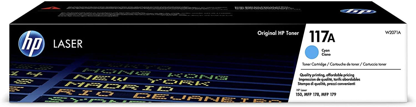 HP 117A Cyan Original Laser Toner Cartridge - W2071A - eBuy UAE
