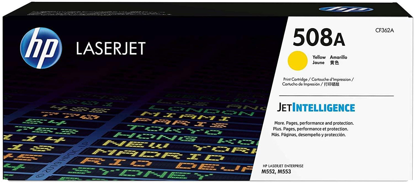 HP 508A Original LaserJet Toner Cartridge Yellow-(CF362A) - eBuy UAE