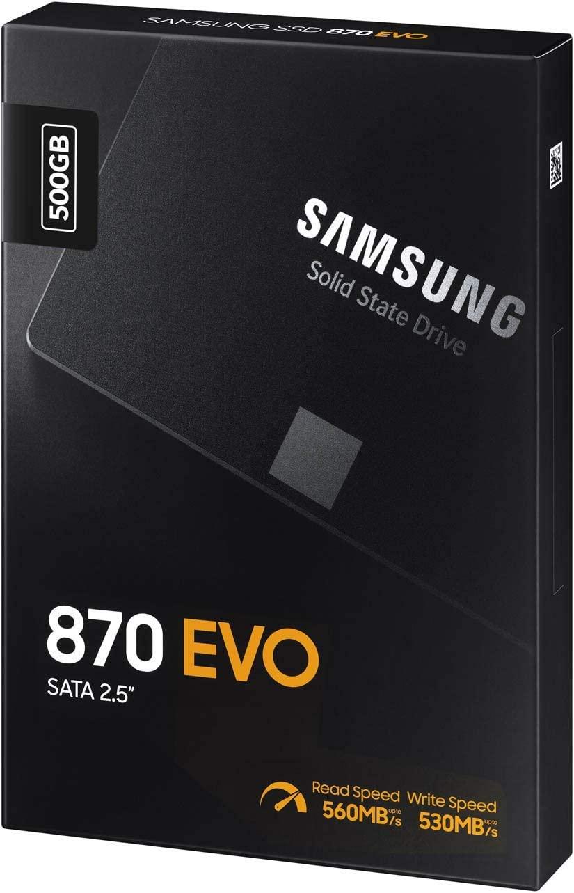 SAMSUNG 870 EVO 500GB 2.5" SATA Internal Solid State Drive SSD MZ 77E500BW - eBuy UAE
