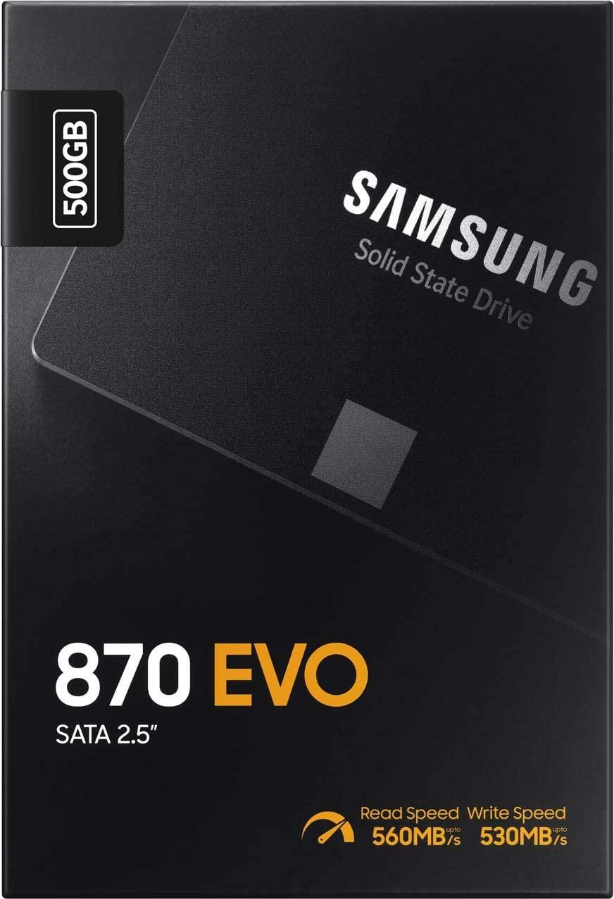 SAMSUNG 870 EVO 500GB 2.5" SATA Internal Solid State Drive SSD MZ 77E500BW - eBuy UAE