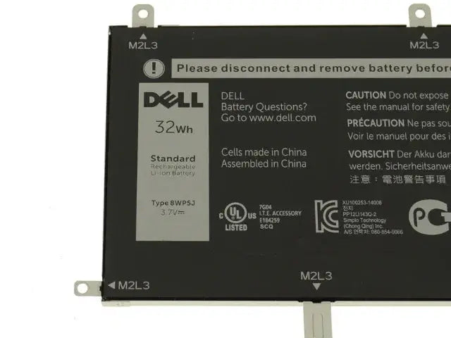 3.7V 32wh Original 8WP5J Dell Venue 10 Pro 5000 5055 69Y4H 069Y4H Tablet Laptop Battery - eBuy UAE