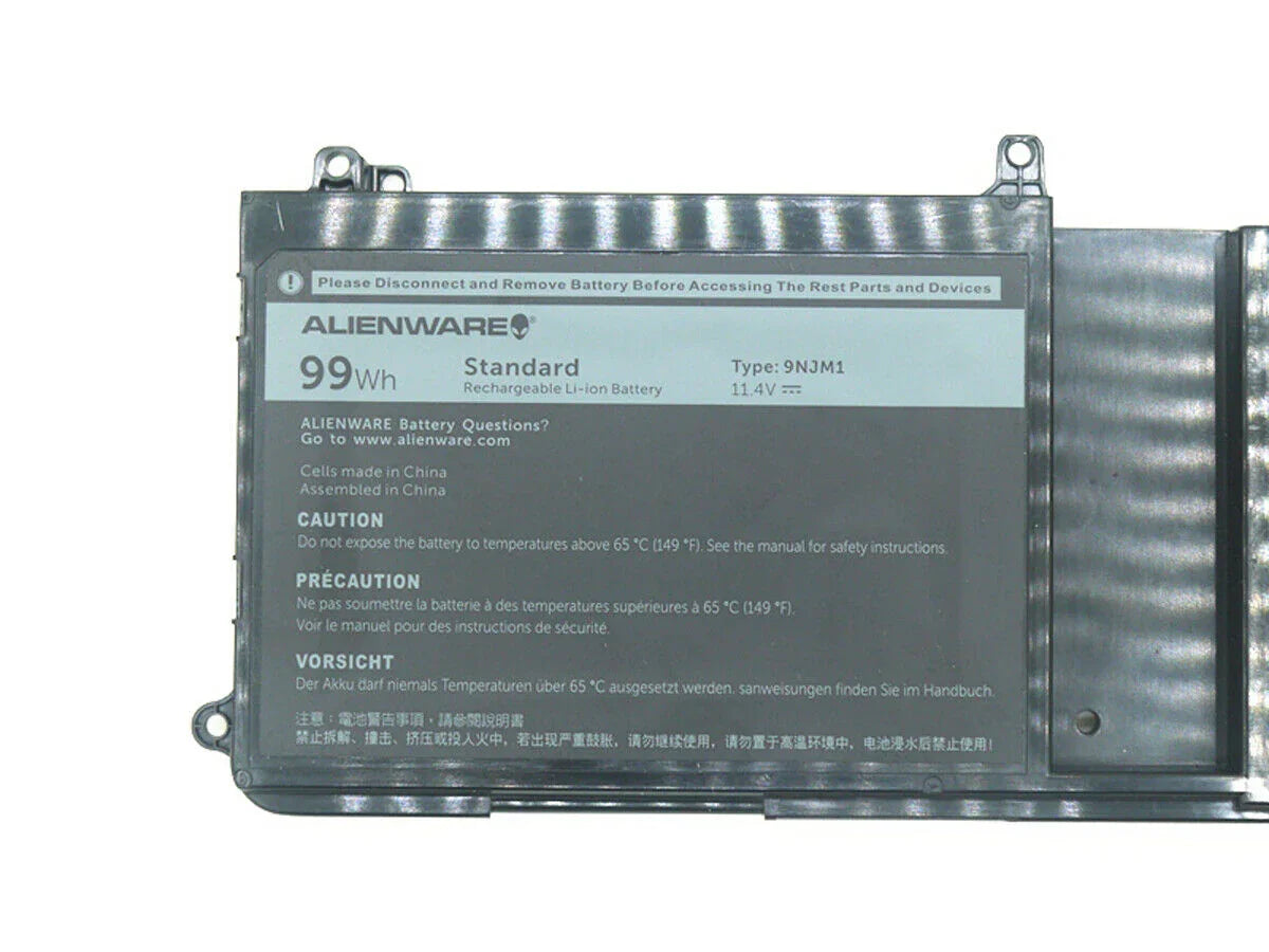 11.4v 99wh Original 0MG2YH, 9NJM1 Dell Alienware 17 R4 15 R3 Tablet Series, HF250, MG2YH Laptop Battery - eBuy UAE