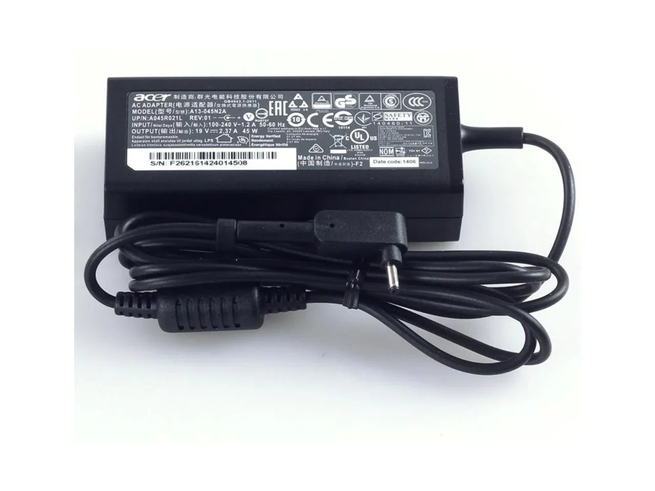 Original 45W 19V 2.37A Acer-Chromebook-CB3 CB5 11 13 14 15 R11 Laptop Power AC-Adapter-Charger - eBuy UAE