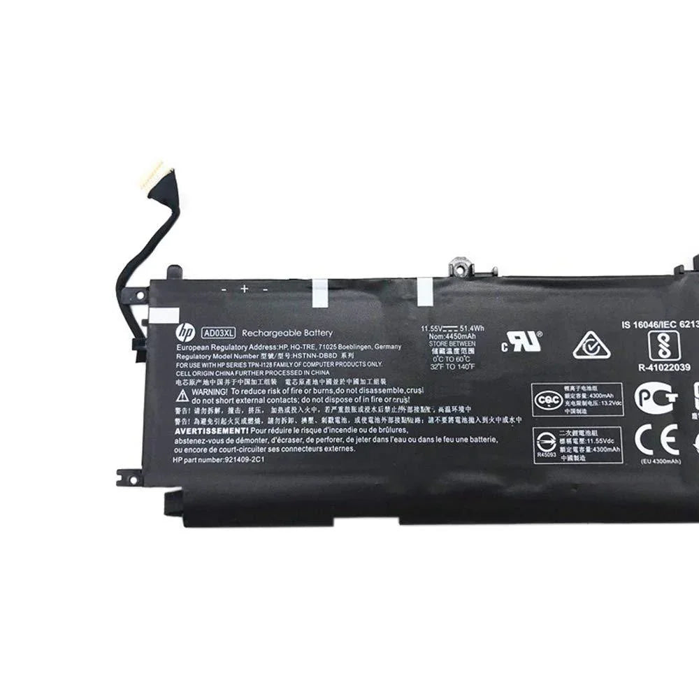 11.55V 51.4Wh AD03XL Original HP Envy 13-AD 921409-2C1 921439-855 HSTNN-DB8D Series Laptop Battery - eBuy UAE
