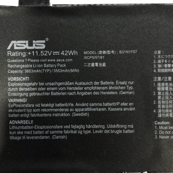 B31N1707 Genuine Asus VivoBook S14 S410UA-EB630T, X411UQ-BV082T Laptop Battery - eBuy UAE