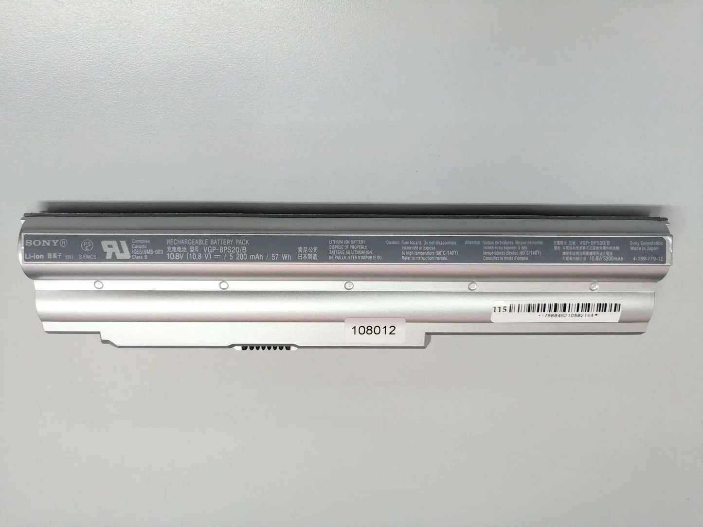 Original VGP-BPS20/S Sony VPCZ1 Series VPCZ115 117 118 125 127 PCG-31111T 31112T Laptop Battery - eBuy UAE
