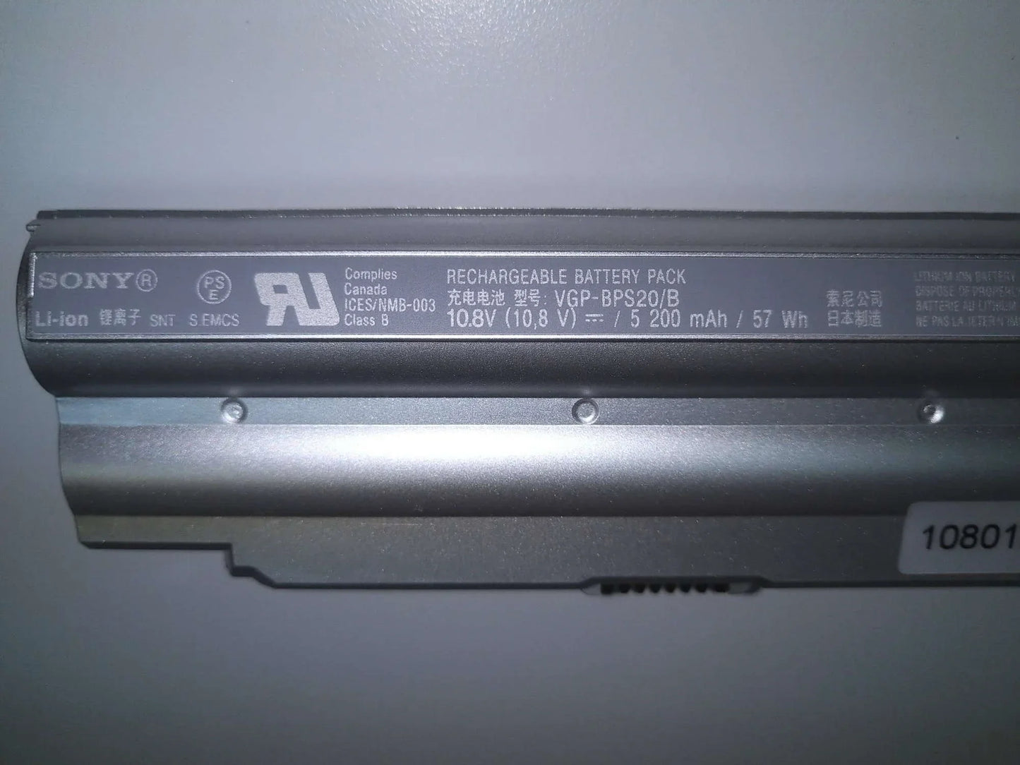 Original VGP-BPS20/S Sony VPCZ1 Series VPCZ115 117 118 125 127 PCG-31111T 31112T Laptop Battery - eBuy UAE