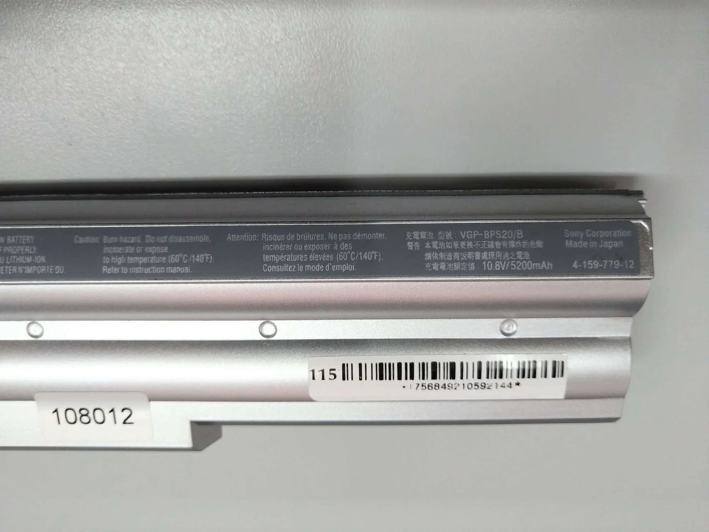 Original VGP-BPS20/S Sony VPCZ1 Series VPCZ115 117 118 125 127 PCG-31111T 31112T Laptop Battery - eBuy UAE
