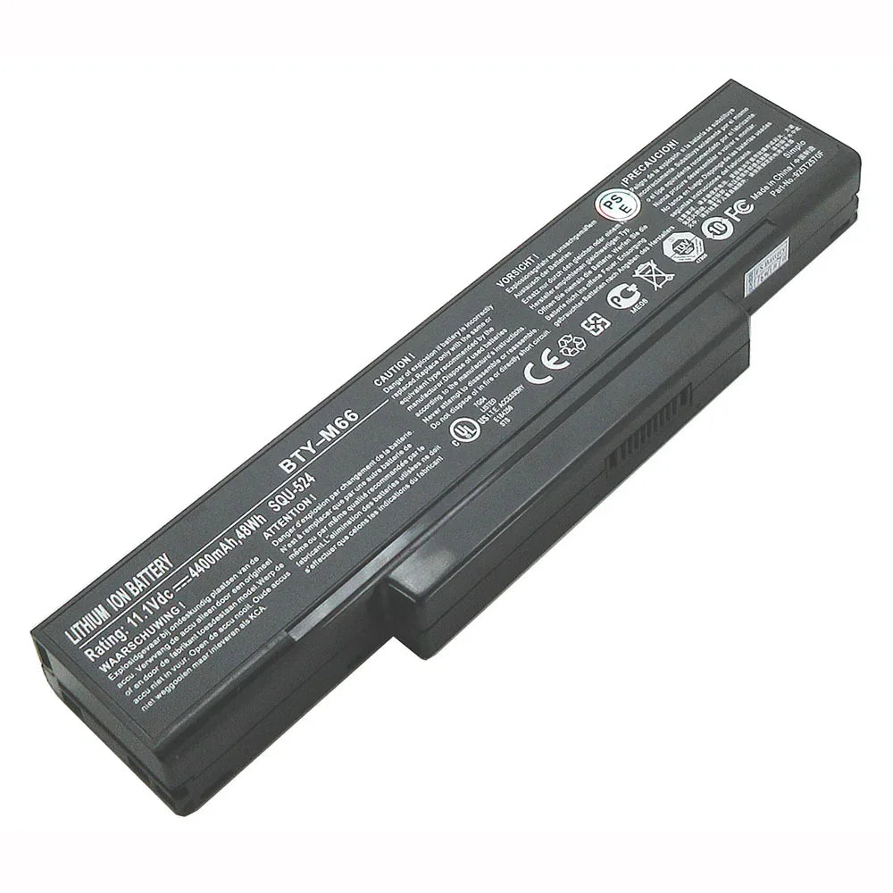 BTY-M66 MSI CLEVO Advent 5401,Advent 7093,Advent 7107,Advent 7111,Advent 8315,ERC430 Laptop Battery - eBuy UAE