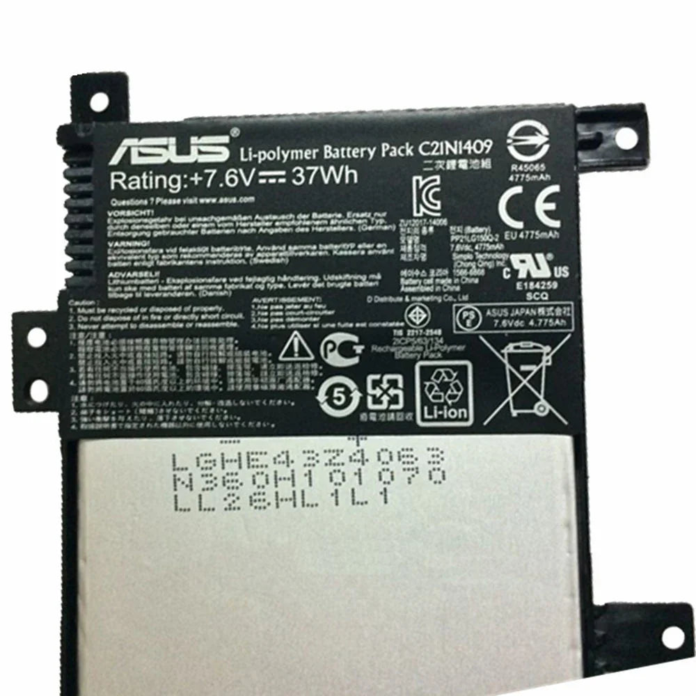 C21N1409 Genuine Asus Notebook X Series X455, X455LB, X455LF, X455LJ Laptop Battery - eBuy UAE