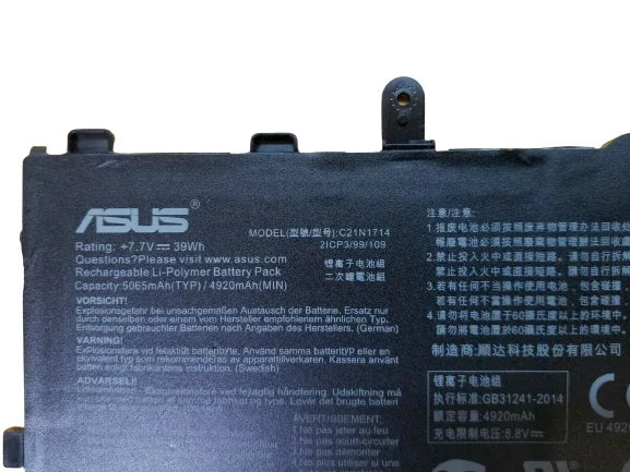 Genuine C21N1714 Asus Vivobook Flip TP401N Laptop Battery - eBuy UAE