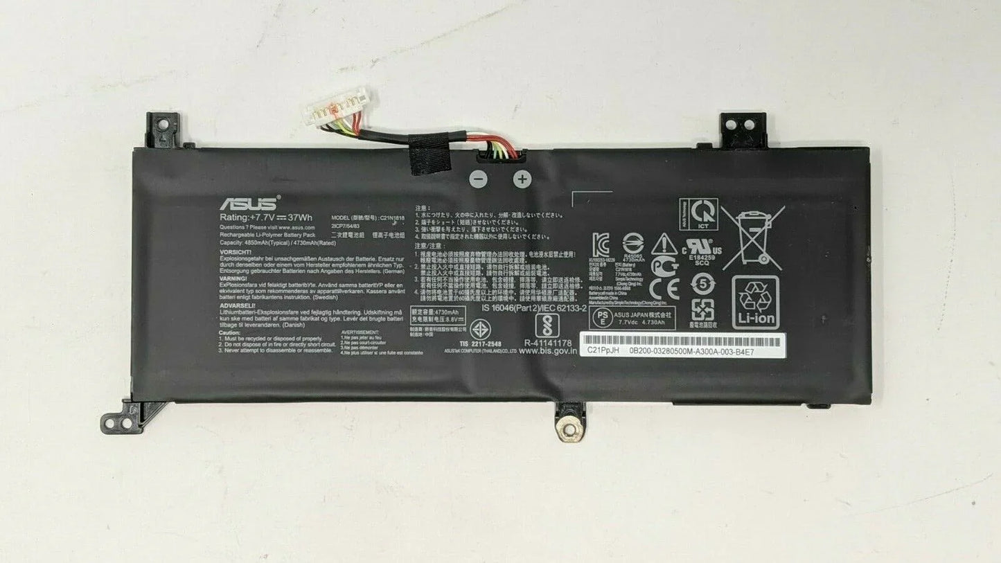 C21N1818 Genuine Asus VivoBook 15 F512DARS51, VivoBook 14 X412FA-EK781 Laptop Battery - eBuy UAE