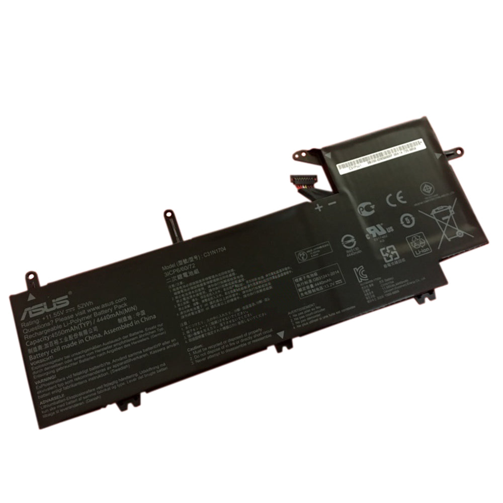 52WH Original C31N1704 Asus ZenBook Flip UX561UD-E2026R, Q535U Q535UD-BI7T11 Laptop Battery - eBuy UAE