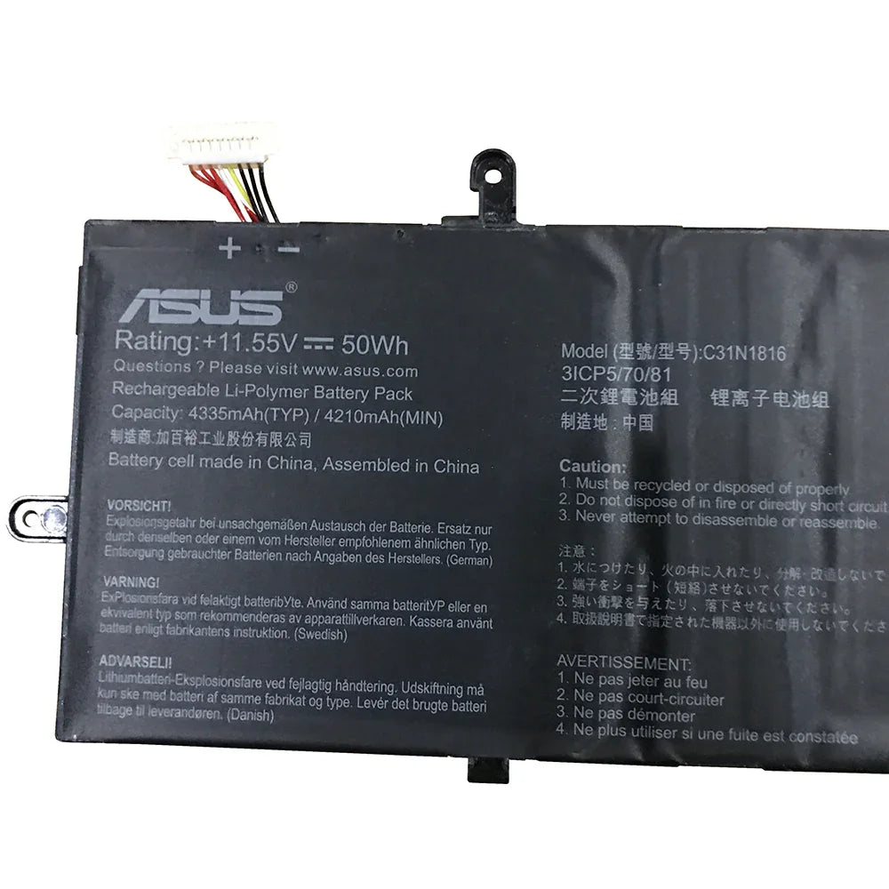 C31N1816 Genuine Asus Zenbook Flip 13 UX362FA-EL090T, Zenbook 14 UX433FQ-A5032R Laptop Battery - eBuy UAE