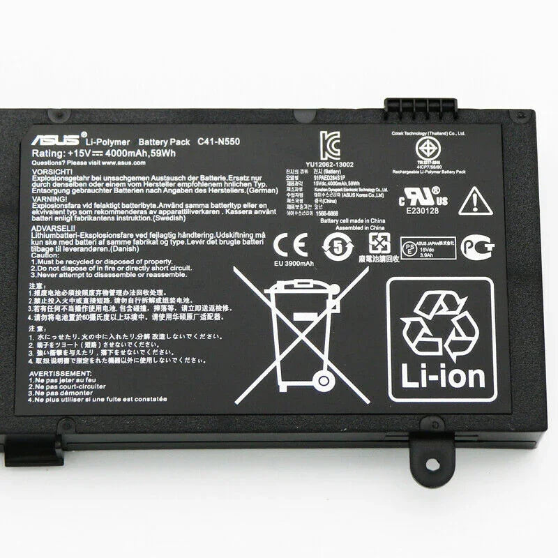 Genuine Asus C41-N550 Laptop Battery for Asus N550J, G550J Series C41N550 - eBuy UAE
