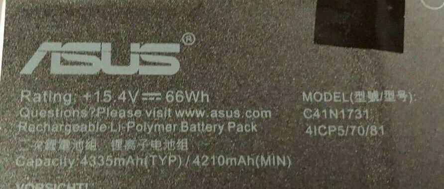 Genuine C41N1731 Asus ROG Strix GL504GS-ES019T, ROG Strix Scar II G715GW-EV067T Laptop Battery - eBuy UAE