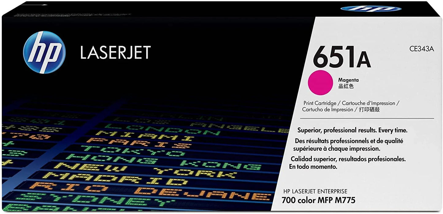 HP 651A Toner Cartridge Set CE340A CE341A CE342A CE343A - eBuy UAE