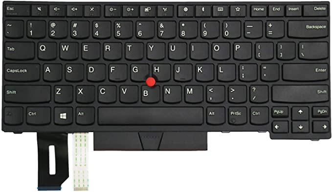 US Keyboard for Lenovo ThinkPad L380 L390 E490 E495 T490 L490 E480 E485 L480 T480s R480 R490 Laptop Replace Black - eBuy UAE