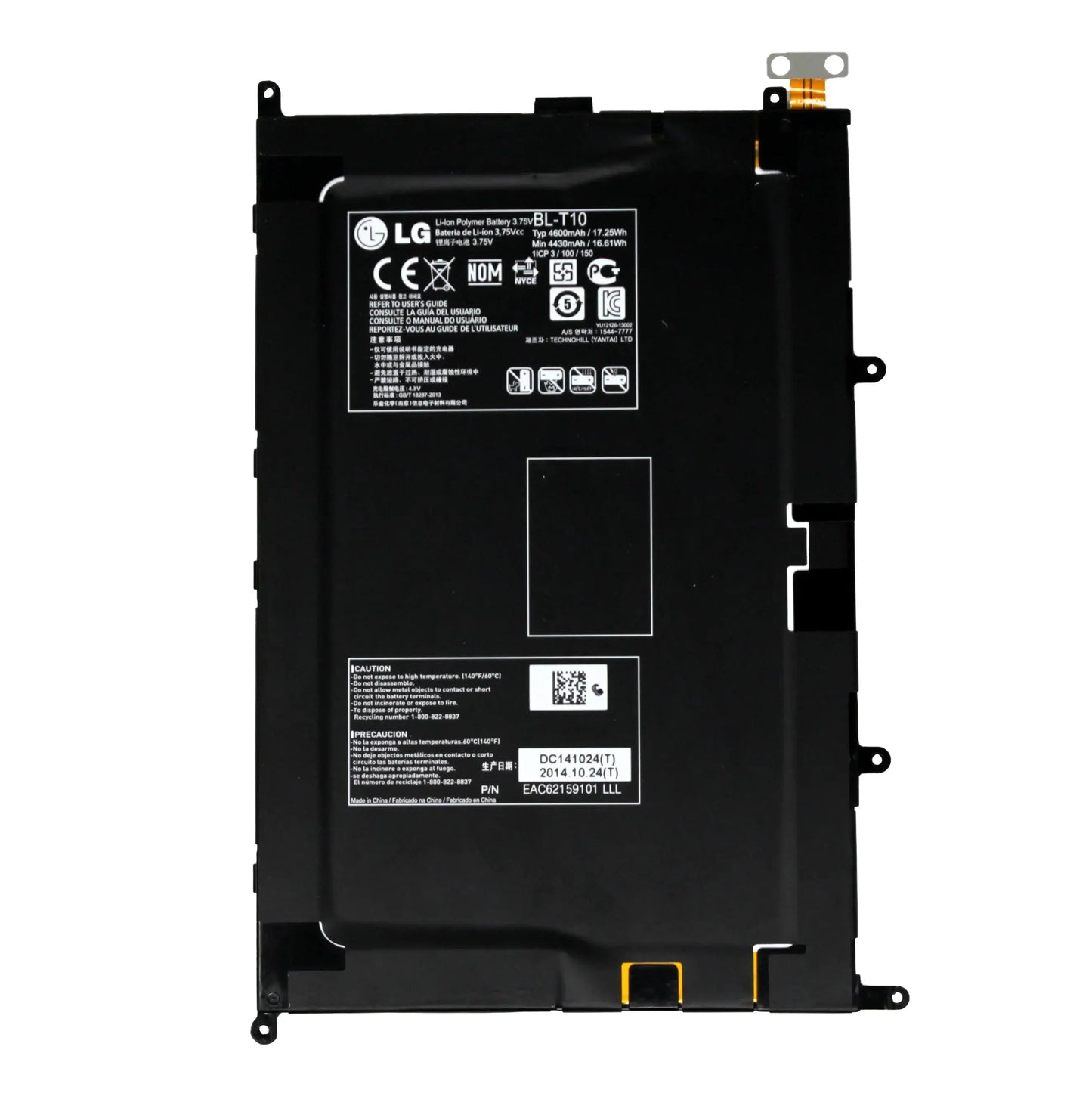 Genuine LG G Pad 8.3 in Table V500 VK810 BL T10 3.75V 17.25Wh 4600mAh BL-T10 Laptop Battery - eBuy UAE