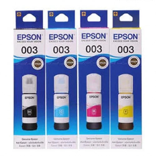 Original Epson 003 Ink Set of 4 (Black, Cyan, Magenta, Yellow) - eBuy UAE