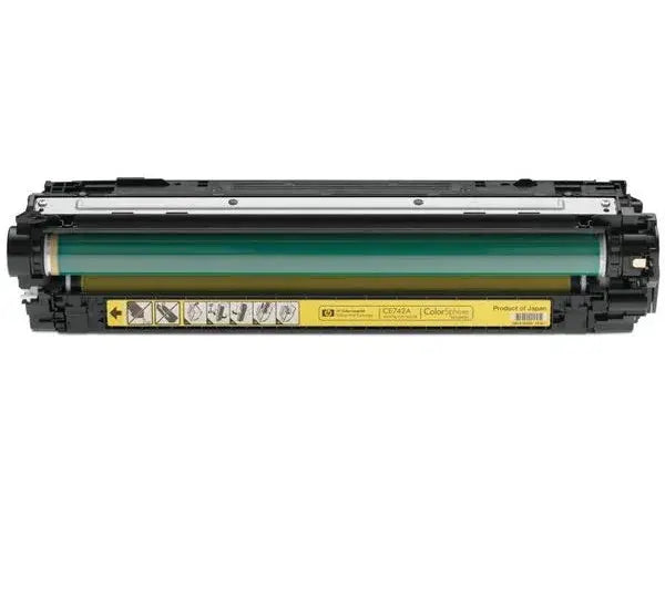 Original HP 307A LaserJet Toner Cartridge (CE742A) - Yellow - eBuy UAE