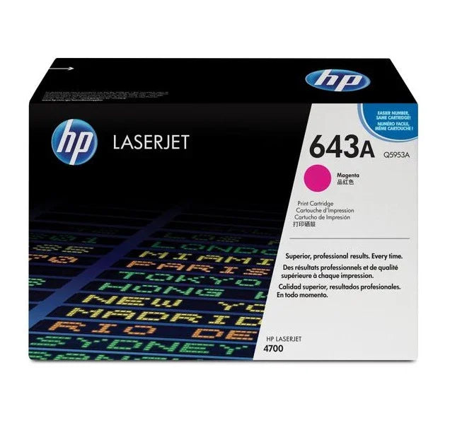 Original HP 643A Magenta LaserJet Toner Cartridge (Q5953A) - eBuy UAE