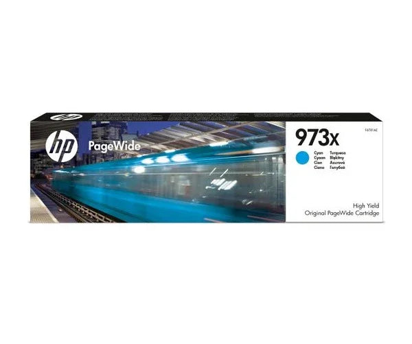 Original HP 973X High Yield Cyan PageWide Cartridge (F6T81AE) - eBuy UAE