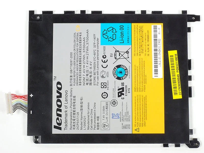 7.4V 27Wh L10M2I21 Tablet Battery compatible with Lenovo IdeaPad K1 121001054 Laptop Rechargeable Li-ion Batteries - eBuy UAE