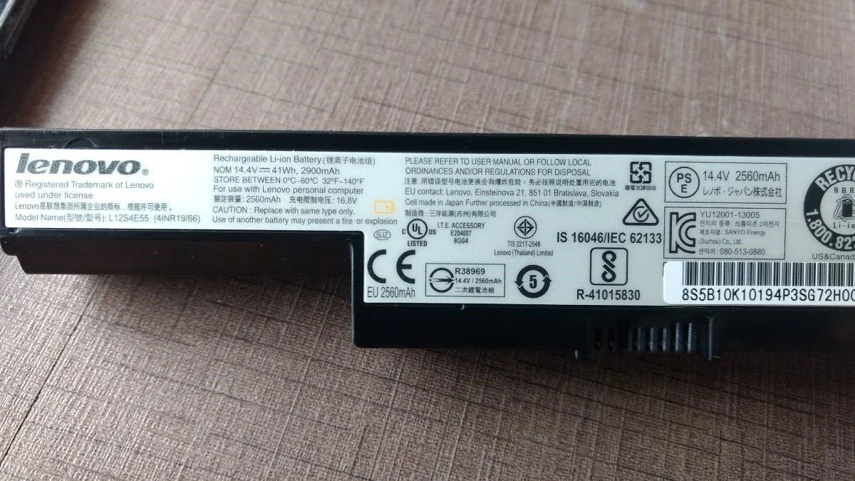 Genuine Lenovo L12L4E55 L12S4E55 L13L4A01 L13M4A01 L13S4A01 battery for Lenovo IdeaPad B40-30 B40-45 B40-70 B50-30 B50-45 B50-70 - eBuy UAE