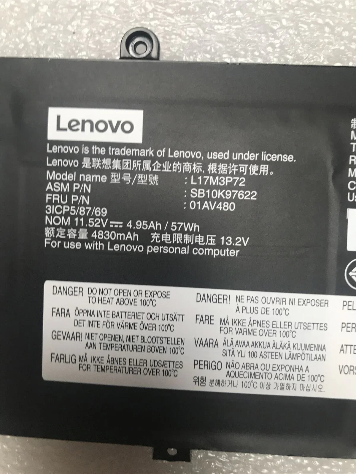 L17M3P72 Genuine Lenovo ThinkPad T480s 20L7001BAU, ThinkPad T480S-20L8S02E00-CAMPUS Laptop Battery - eBuy UAE