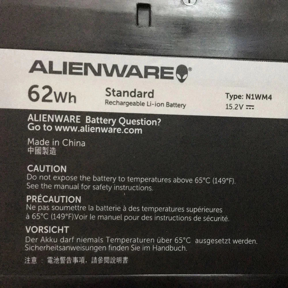 Alienware battery for 13 R1 R2 13 Alienware Alienware ECHO 13 Alienware QHD 3V806 N1WM4 62N2T LAPTOP BATTERY - eBuy UAE