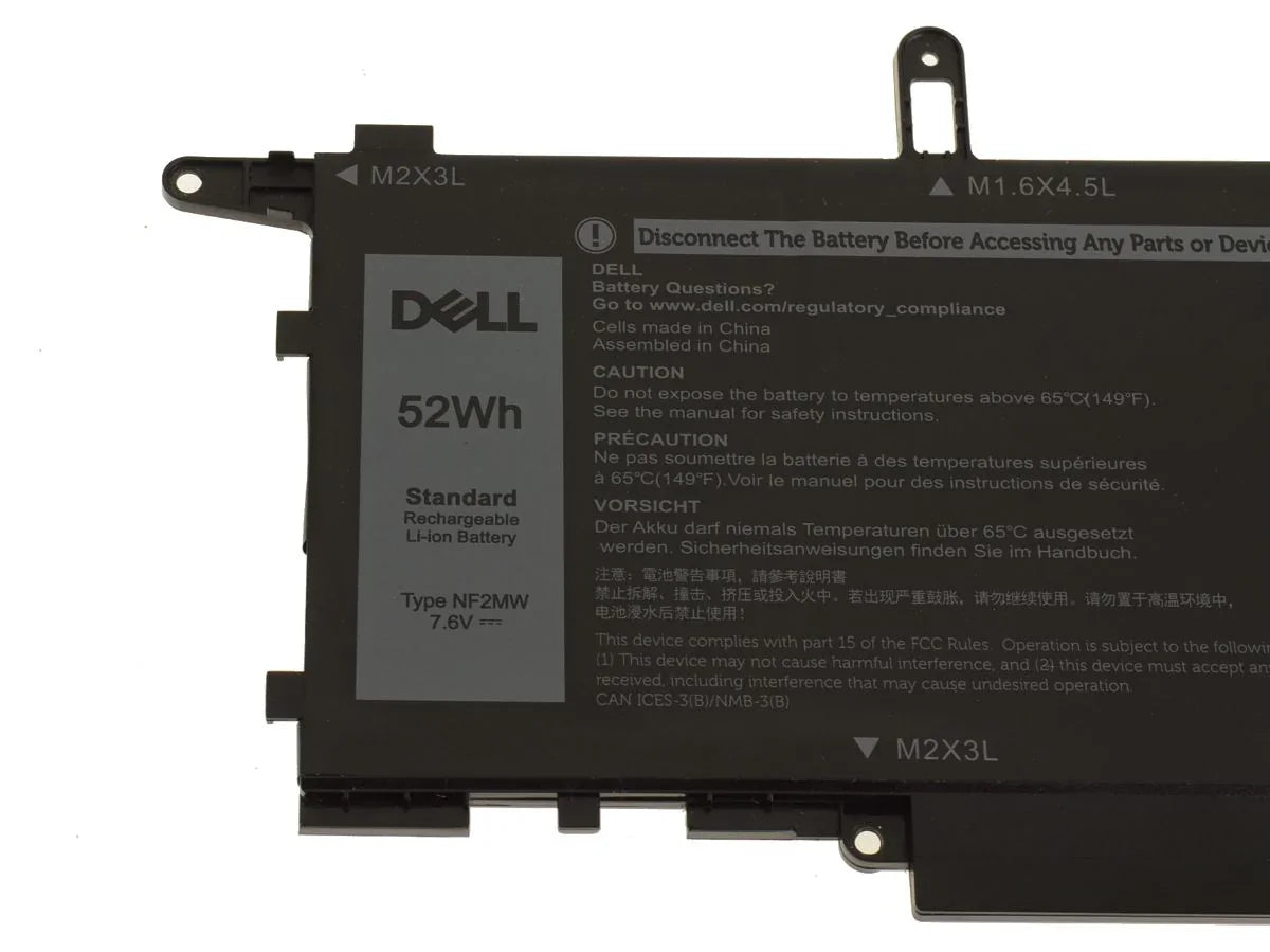 52Wh Original NF2MW Dell Latitude 7400, 7260 Latitude 7270, 2-in-1 4-Cell Laptop Battery - eBuy UAE